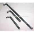 High quality Iron galvanized L shape bolt, l type anchor bolt, l-bolt